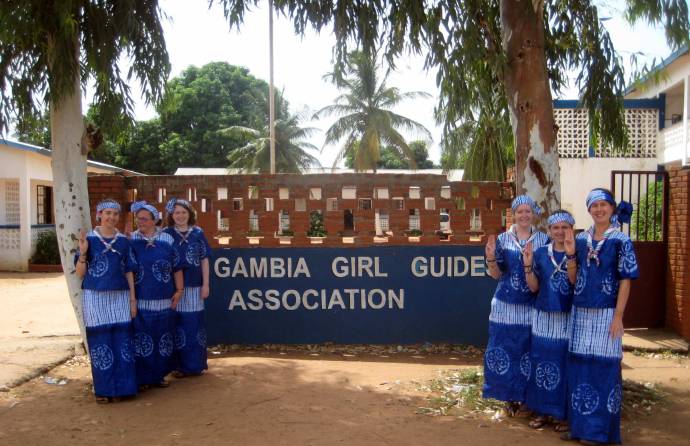 GOLD Team in Gambian Guider uniform